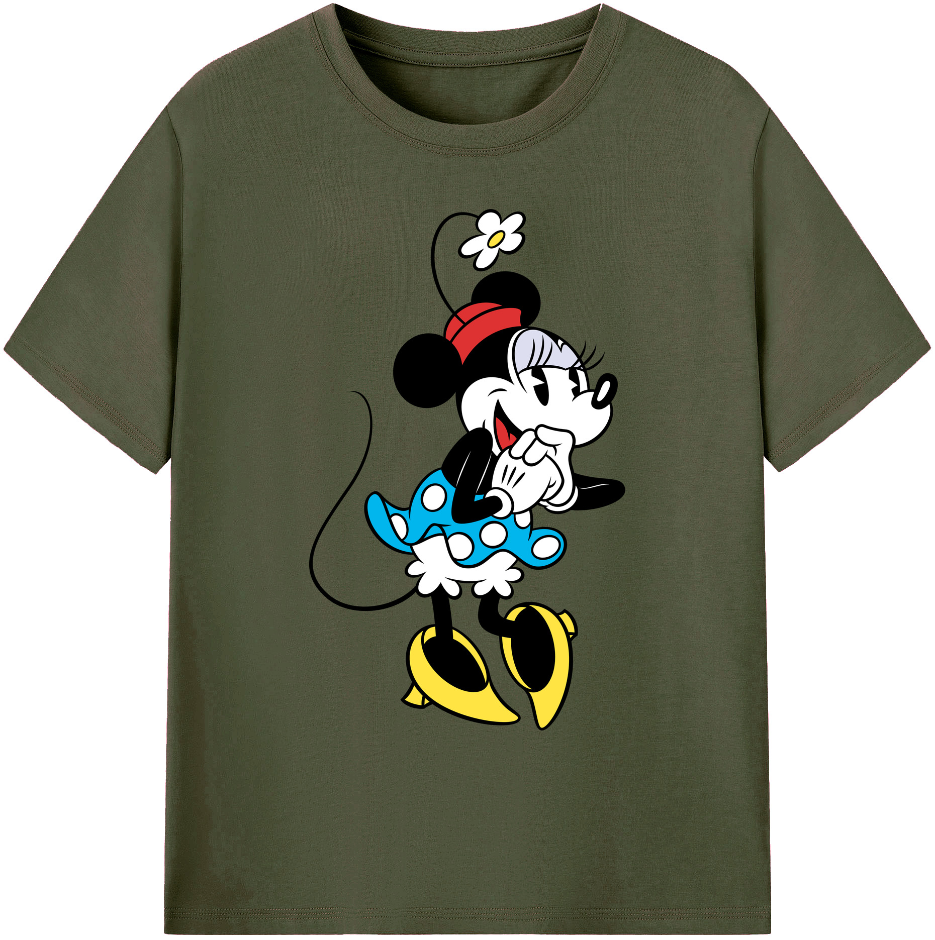 ミッキーマウス Mickey Mouse 綿100％ メンズ半袖Tシャツ｜肌触りやわらか＆通気性